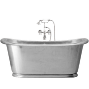 ANTICA ENAMEL CAST IRON BATHTUB STAINLESS STEEL - DYKE & DEAN